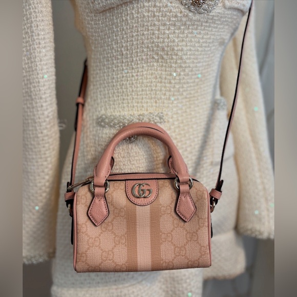 Gucci Handbags - 🩷SOLD🩷 Gucci Mini Pink Boston Crossbody Bag